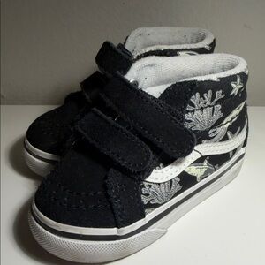 Vans Black and White High-Top Baby Shoes